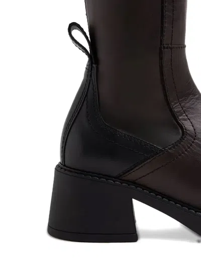 Miista 65mm Fiba Block-heel Boots In Brown