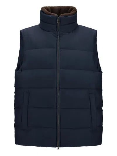 Herno Arendelle And Monogram Gilet In Blue