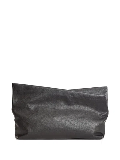 Amine Zip Gazel Clutch Bag In Black