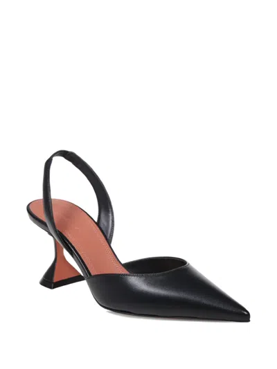 Amina Muaddi 70mm Holli Slingback Pumps In Black