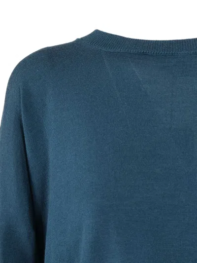 Filippo De Laurentiis Long-sleeved Sweater In Blue