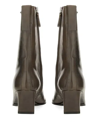 Our Legacy Leather Ankle Boots In Brown