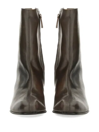 Our Legacy Leather Ankle Boots In Brown