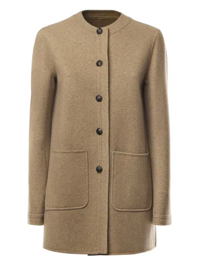 Loro Piana Kiri Cashmere-blend Coat In Brown