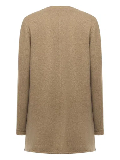 Loro Piana Kiri Cashmere-blend Coat In Brown