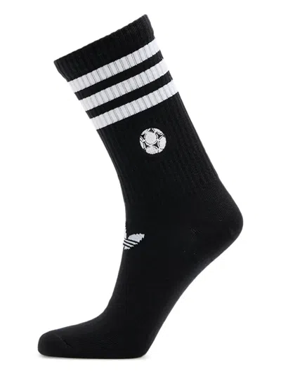 Adidas Originals Football Crew Socks (pack Of Two) In White