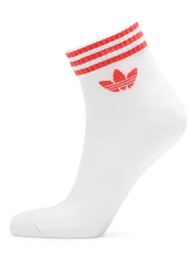 Adidas Originals 3-stripes Socks In White
