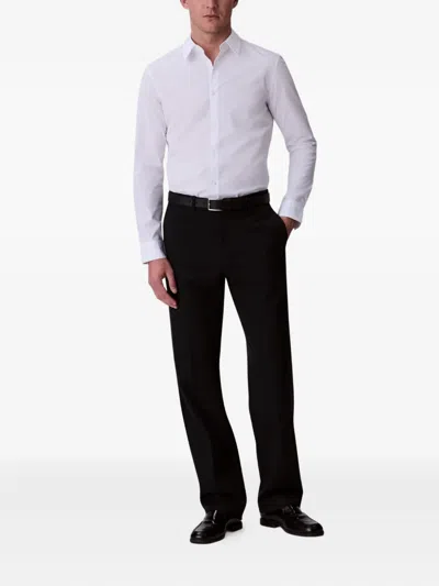 Calvin Klein Chemise Slim En Coton In White