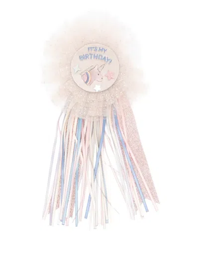 Mimi & Lula Neutral Unicorn Birthday Badge In Multi