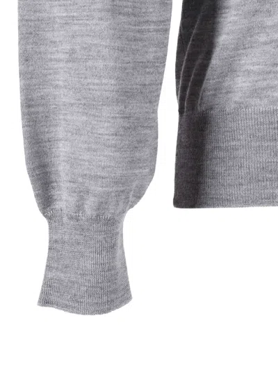 Filippo De Laurentiis V-neck Sweater In Gray