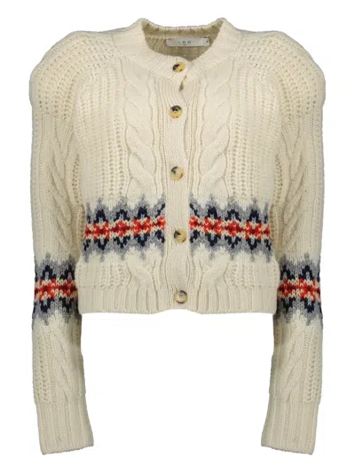 Iro Cable-knit Buttoned Cardigan In Neutral