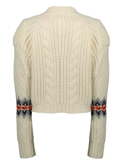 Iro Cable-knit Buttoned Cardigan In Neutral