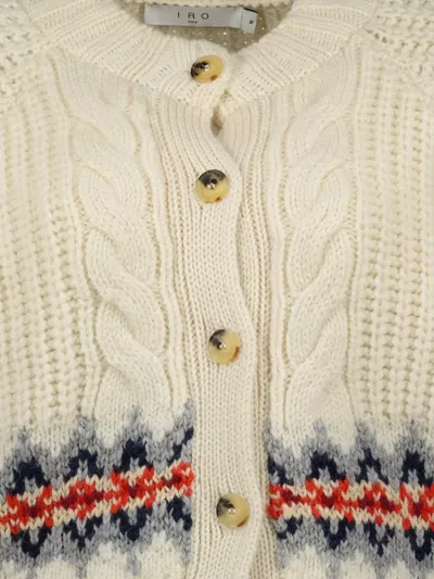 Iro Cable-knit Buttoned Cardigan In Neutral