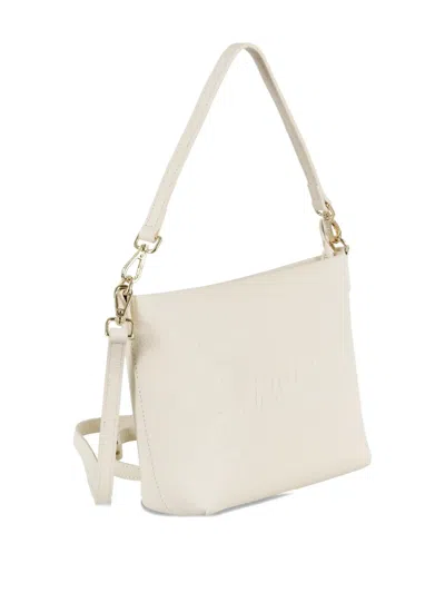 Mc2 Saint Barth Aline Grain-leather Shoulder Bag In White