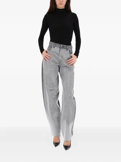 Haikure "bibi Denim" Pants In Gray