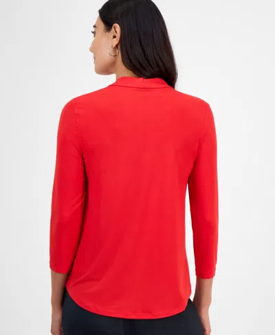 Jm Collection Petite Solid Top, Created For Macy's In Multi