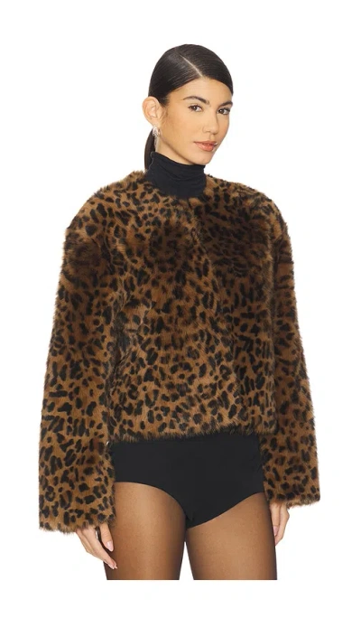 Nili Lotan Elan Shearling Jacket In Brown