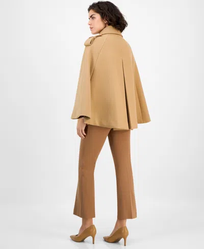 Anne Klein Women's Short Cape Coat In Nude
