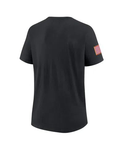 Nike Women's Black Georgia Bulldogs 2025 Military Appreciation Dri-fit T-shirt In Black