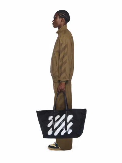 Off-white Diagonal Spray Day Off Tote Bag In Multi