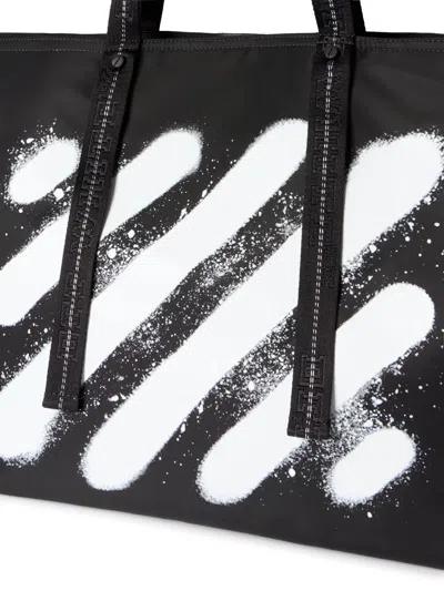 Off-white Diagonal Spray Day Off Tote Bag In Multi