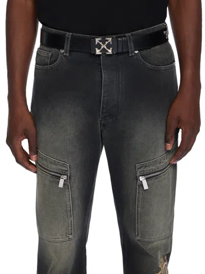 Off-white Arrow Belt Rv 35mm Quote In Black