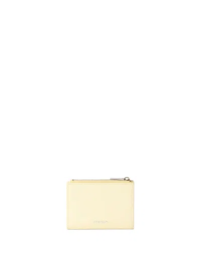 Off-white Jitney Quote Zip Bifold Wallet In Neutral