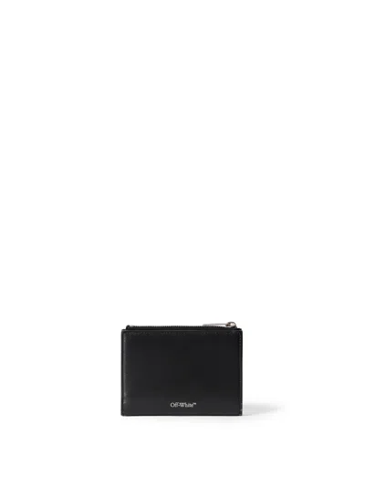 Off-white Diagonal Bifold Zipped Wallet