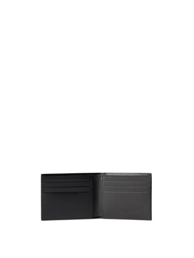 Off-white Heritage Logo Leather Wallet In Black