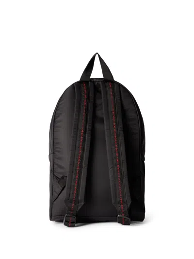 Off-white Reflective Logo Backpack In Black