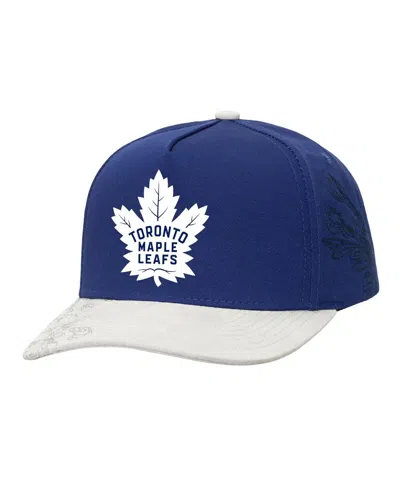 Mitchell & Ness Men's Blue/gray Toronto Maple Leaf's May Flowers Pro Crown Adjustable Hat In Multi