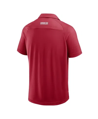 Fanatics Men's Crimson Alabama Crimson Tide Take The Lead Defender Raglan Polo Shirt In Red