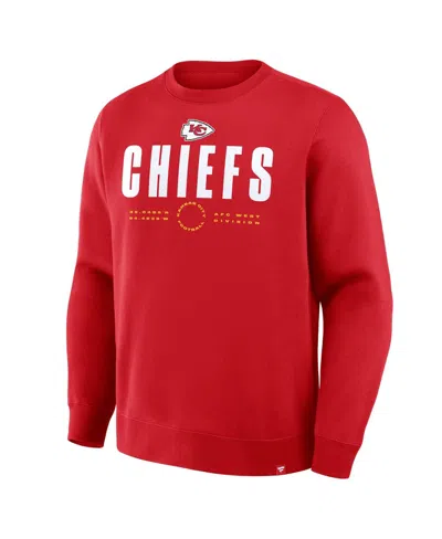 Fanatics Men's Red Kansas City Chiefs Direct Handoff Legacy Pullover Sweatshirt In Red