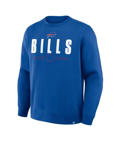 Fanatics Men's Royal Buffalo Bills Direct Handoff Legacy Pullover Sweatshirt In Blue