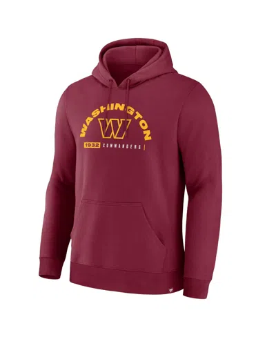Fanatics Men's Burgundy Washington Commanders Delay Of Game Legacy Pullover Hoodie In Red