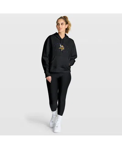 Fanatics Women's Black Minnesota Vikings Eligible Receiver Legacy Pullover Hoodie In Black