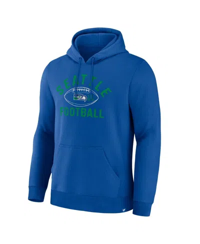 Fanatics Men's Royal Seattle Seahawks Fumblerooski Legacy Pullover Hoodie In Blue