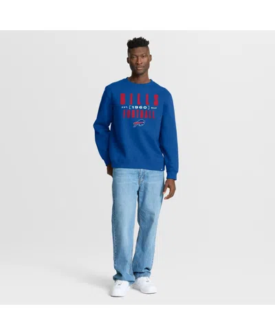 Fanatics Men's Royal Buffalo Bills Powerful Throw Legacy Pullover Sweatshirt In Blue