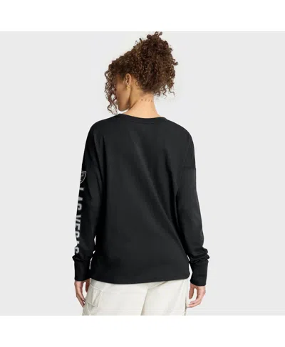 Fanatics Women's Black Las Vegas Raiders Hometown Legacy Long Sleeve T-shirt In Black