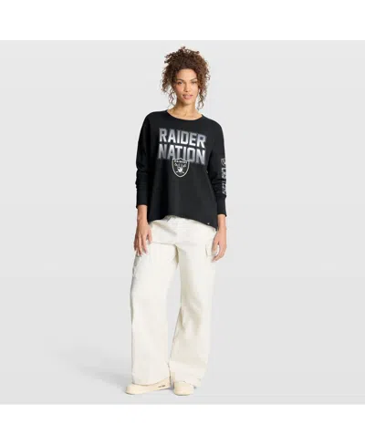 Fanatics Women's Black Las Vegas Raiders Hometown Legacy Long Sleeve T-shirt In Black