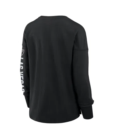 Fanatics Women's Black Las Vegas Raiders Hometown Legacy Long Sleeve T-shirt In Black