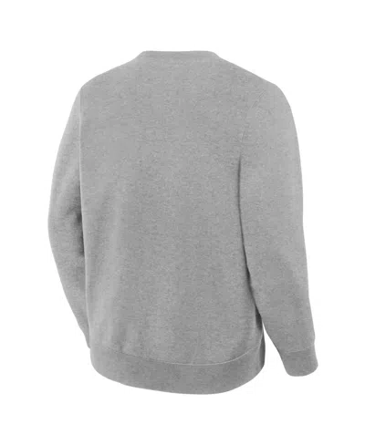Fanatics Men's Heather Gray Chicago Bears Powerful Throw Legacy Pullover Sweatshirt In Gray