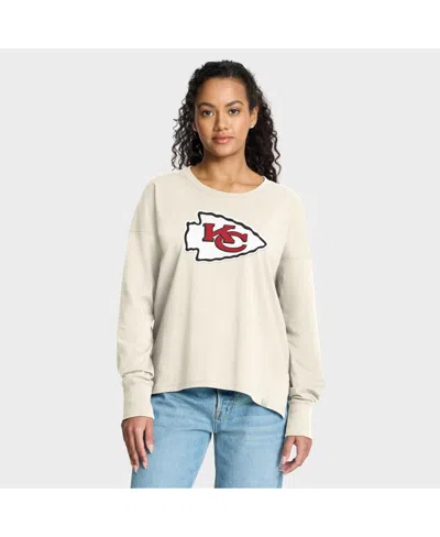 Fanatics Women's Cream Kansas City Chiefs Dove Legacy Long Sleeve T-shirt In White
