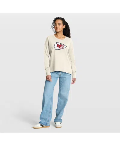 Fanatics Women's Cream Kansas City Chiefs Dove Legacy Long Sleeve T-shirt In White