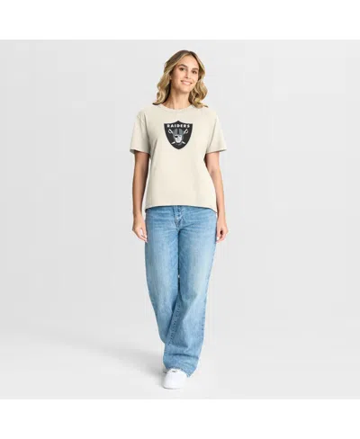 Fanatics Women's Cream Las Vegas Raiders Dove Legacy T-shirt In White