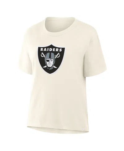Fanatics Women's Cream Las Vegas Raiders Dove Legacy T-shirt In White