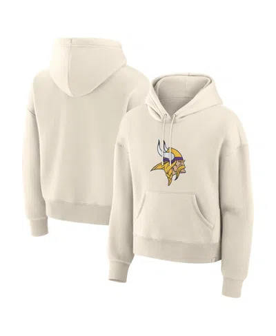 Fanatics Women's Cream Minnesota Vikings Dove Legacy Pullover Hoodie In White