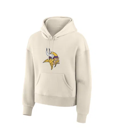 Fanatics Women's Cream Minnesota Vikings Dove Legacy Pullover Hoodie In White