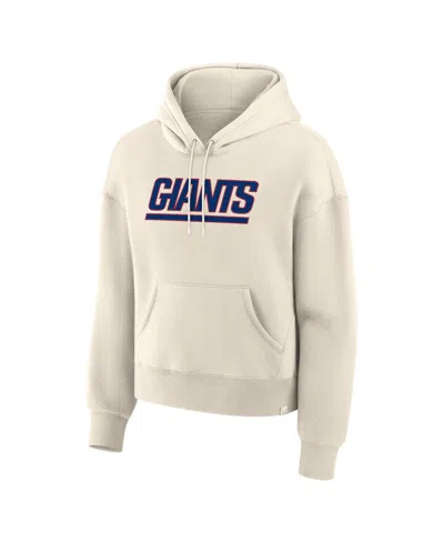 Fanatics Women's Cream New York Giants Dove Legacy Pullover Hoodie In White