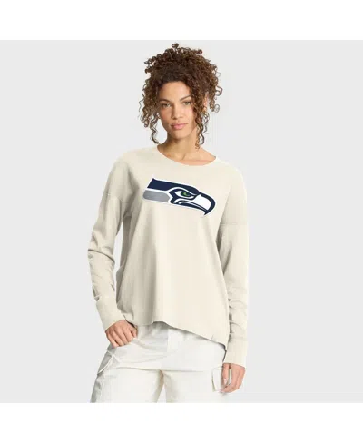 Fanatics Women's Cream Seattle Seahawks Dove Legacy Long Sleeve T-shirt In White